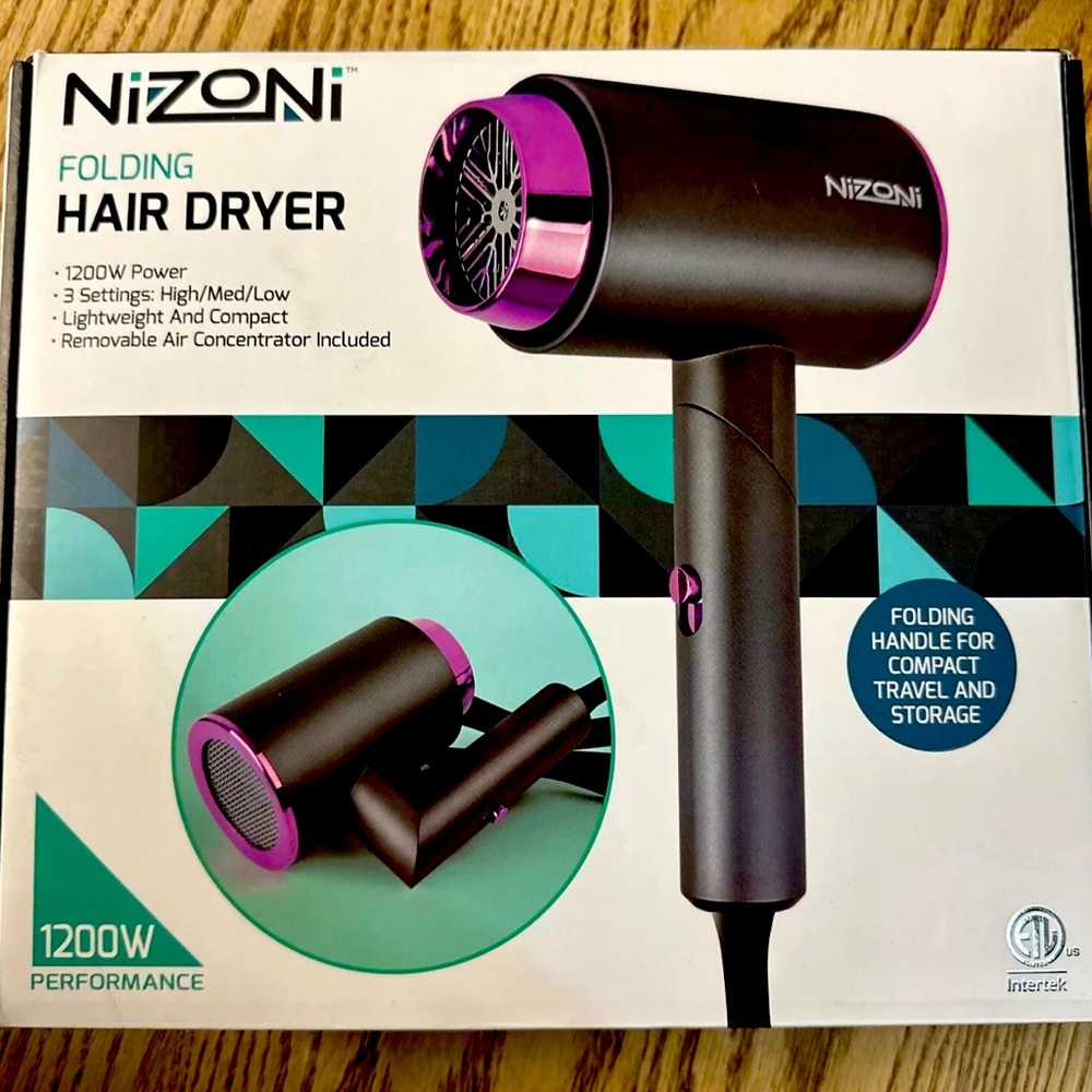 Nizoni Folding Hair Dryer